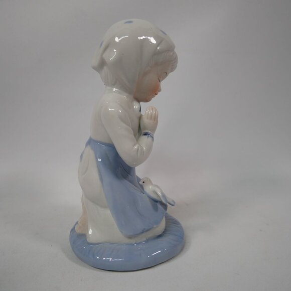 Vintage Sophia-Ann Ceramic Praying Girl Figurine With Dove - Picture 2 of 7